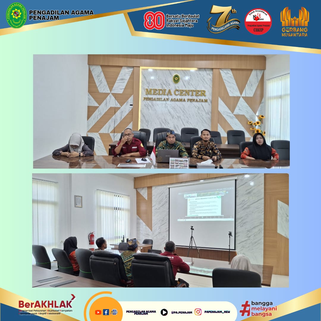 1.Perkuat Akuntabilitas PA Penajam Ikuti Sosialisasi Fitur E SAKIP pada Aplikasi BATARA 1