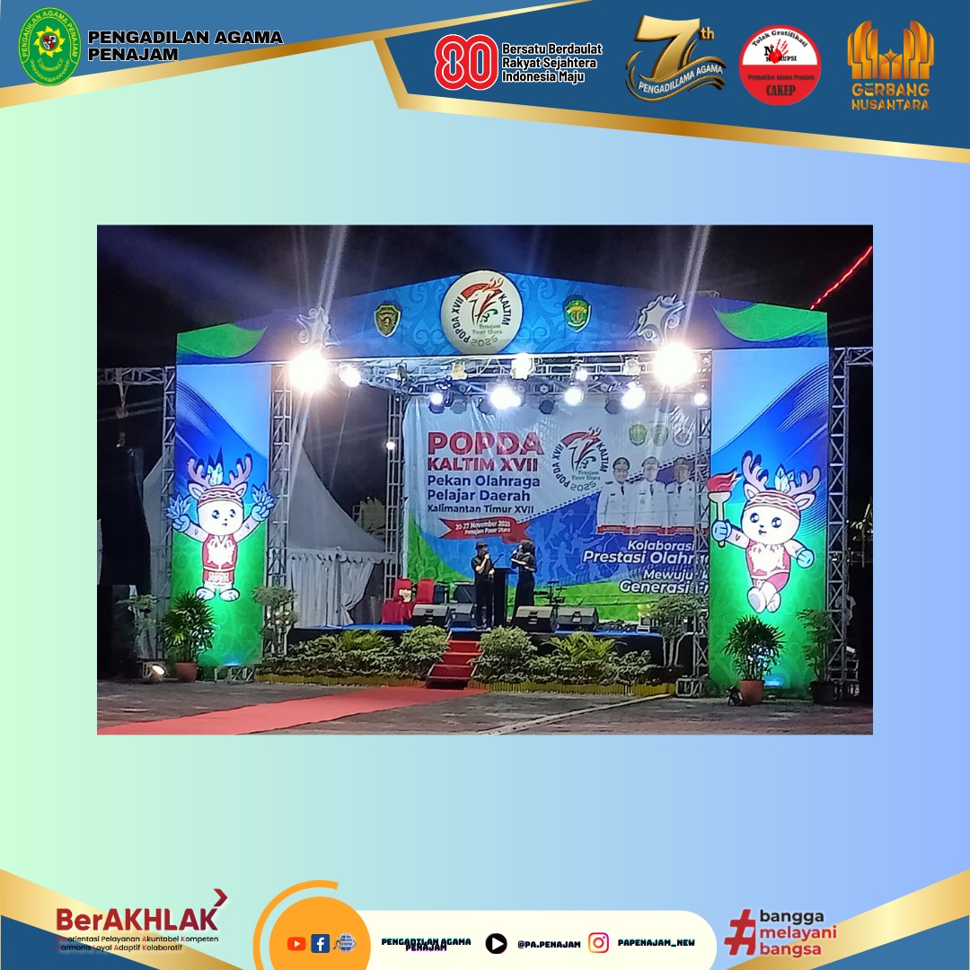 3.Penutupan Pekan Olahraga Pelajar Daerah POPDA XVII